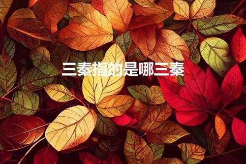 三秦指的是哪三秦(陕西三秦指的是哪三秦)