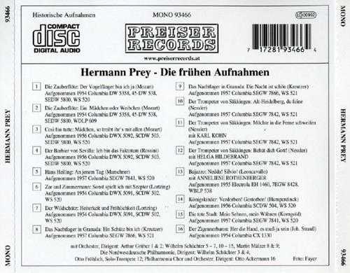 【古典音乐】赫尔曼·普莱《演唱生涯的录音精选辑》[FLAC+CUE/整轨]