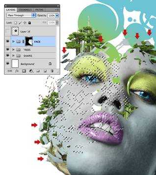 Photoshop设计时尚大气的彩绘杂志封面